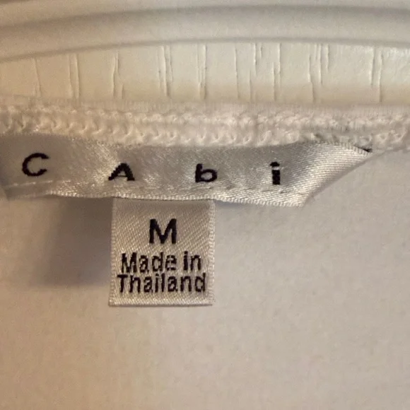 CAbi White V-Neck Long Sleeve Top - Picture 2 of 2